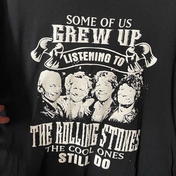 Rolling Stones puffy print size L men’s black tee shirt. - Picture 3 of 5